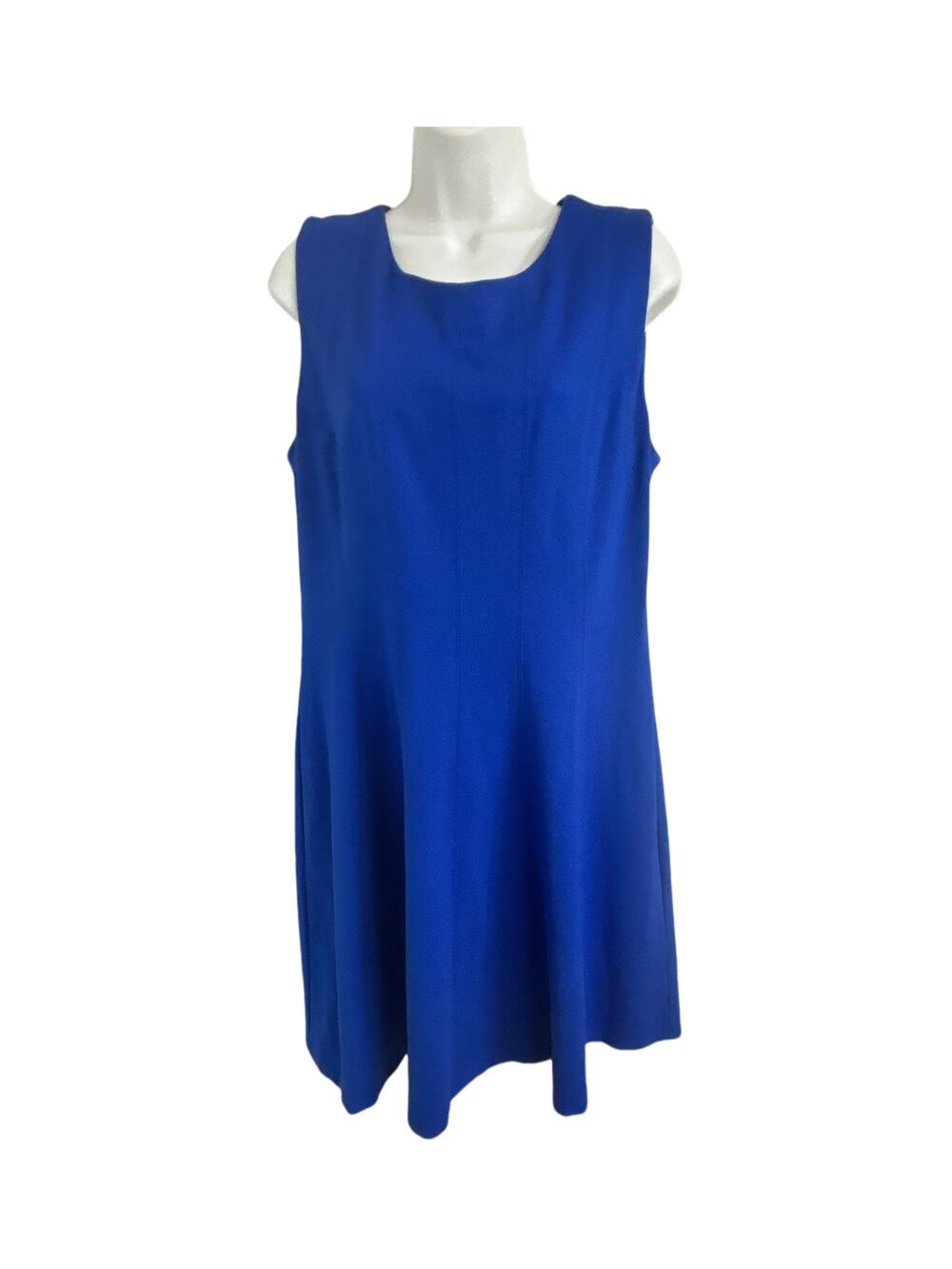 Philosophy Classic A-Line Dress Modern Minimalist Corporate Royal Blue Size 14